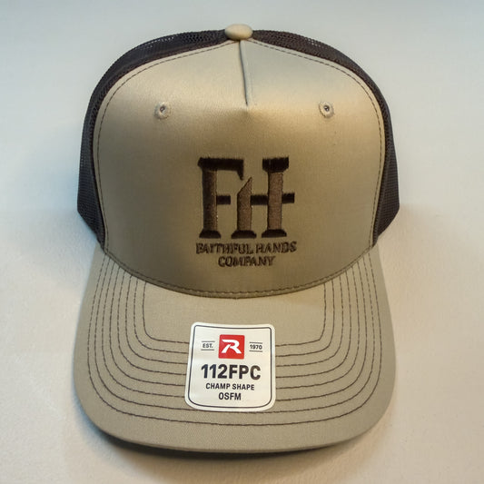 Faithful Hands Cream Trucker Hat – First Edition